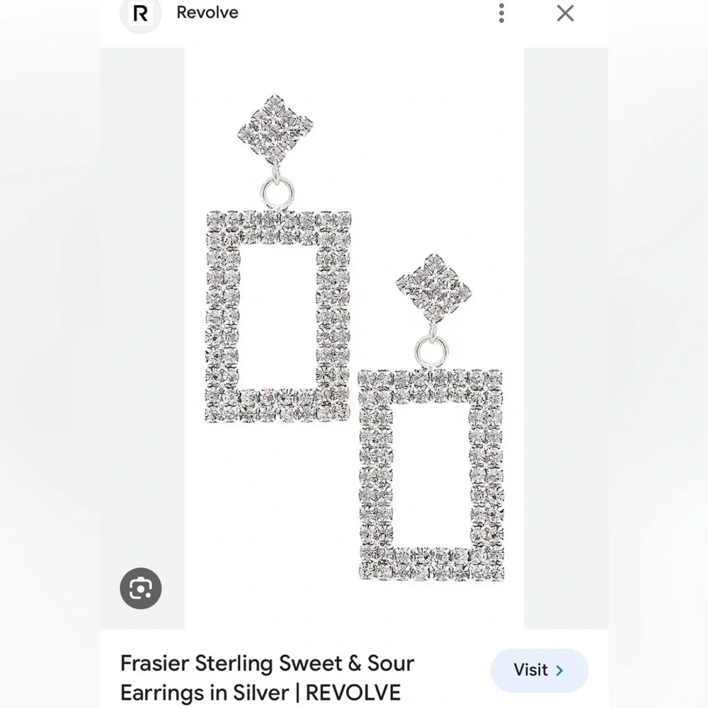 NWT Frasier Sterling Sweet and Sour cubic zirconia silver accent dangly earrings - Picture 2 of 10